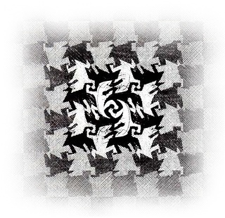 "Development I", Escher, 1937